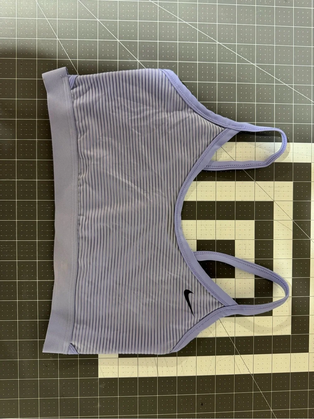 Nike Women's Lavender Striped Sports Bra